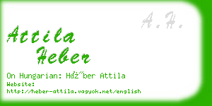 attila heber business card